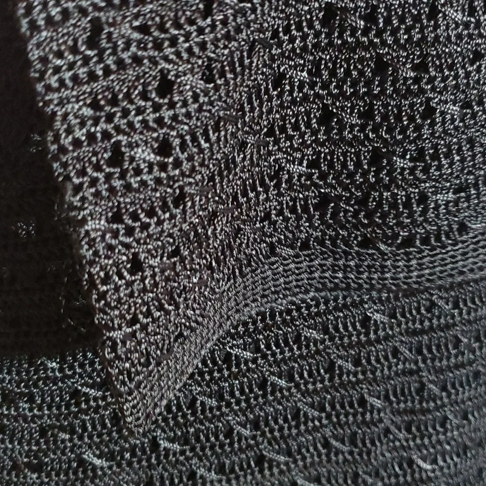 Emma James Black Knit Top Lined Sequins Elegant NWOT